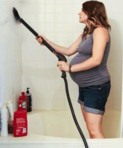 how to steam clean bathroom walls