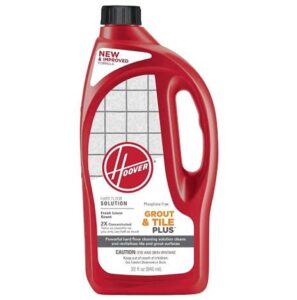 Hoover 32oz and 64oz cleaner for bathroom grout and hard floor